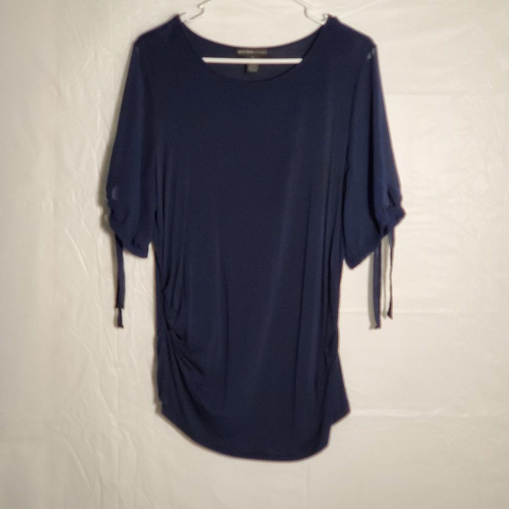 DESIGN HISTORY NAVY BLUE BLOUSE